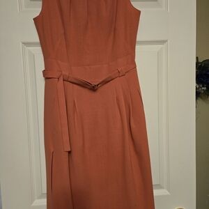 Akris Punto Terracotta Midi Dress